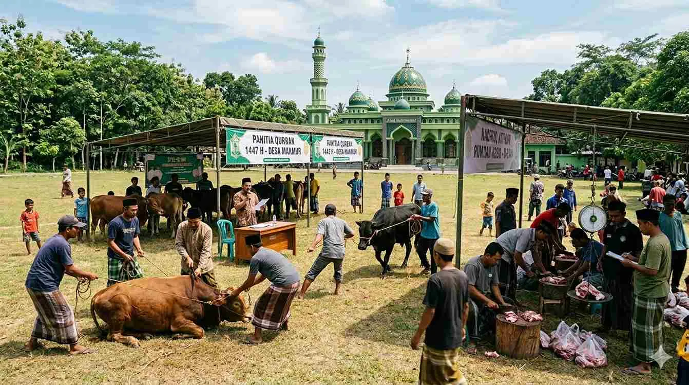Suasana ibadah kurban
