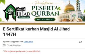 esertifikat kurban