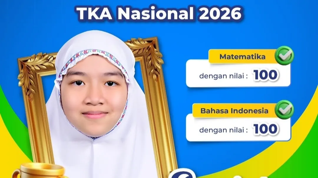 Peraih nilai sempurna TKA 2026