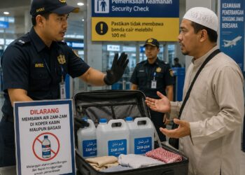 Jemaah Haji Dilarang Membawa Air Zam-zam Dalam Koper Kabin-Bagasi