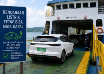 ASDP Tegaskan Kendaraan Listrik Boleh Naik Kapal Feri