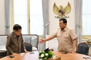JK Temui Presiden Prabowo di Istana