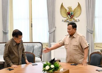 JK Temui Presiden Prabowo di Istana