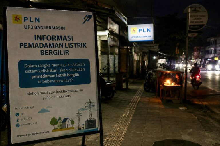 Pemadaman Listrik Bergilir di Banjarmasin, Ini Alasannya!