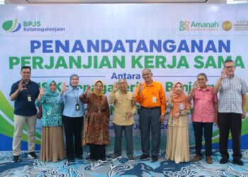 Penandatanganan PKS RS Amanah Medical Centre dan BPJS Ketenagakerjaan Cabang Banjarmasin