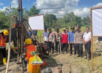 Pembangunan sumur bor di Tabalong