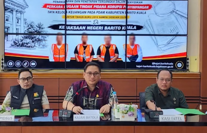 Korupsi PDAM Batola Rugikan Negara Rp15,26 Miliar, Empat Orang Jadi Tersangka