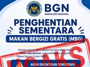 Beredar Kabar MBG Dihentikan Sementara Terkait Dana Operasional