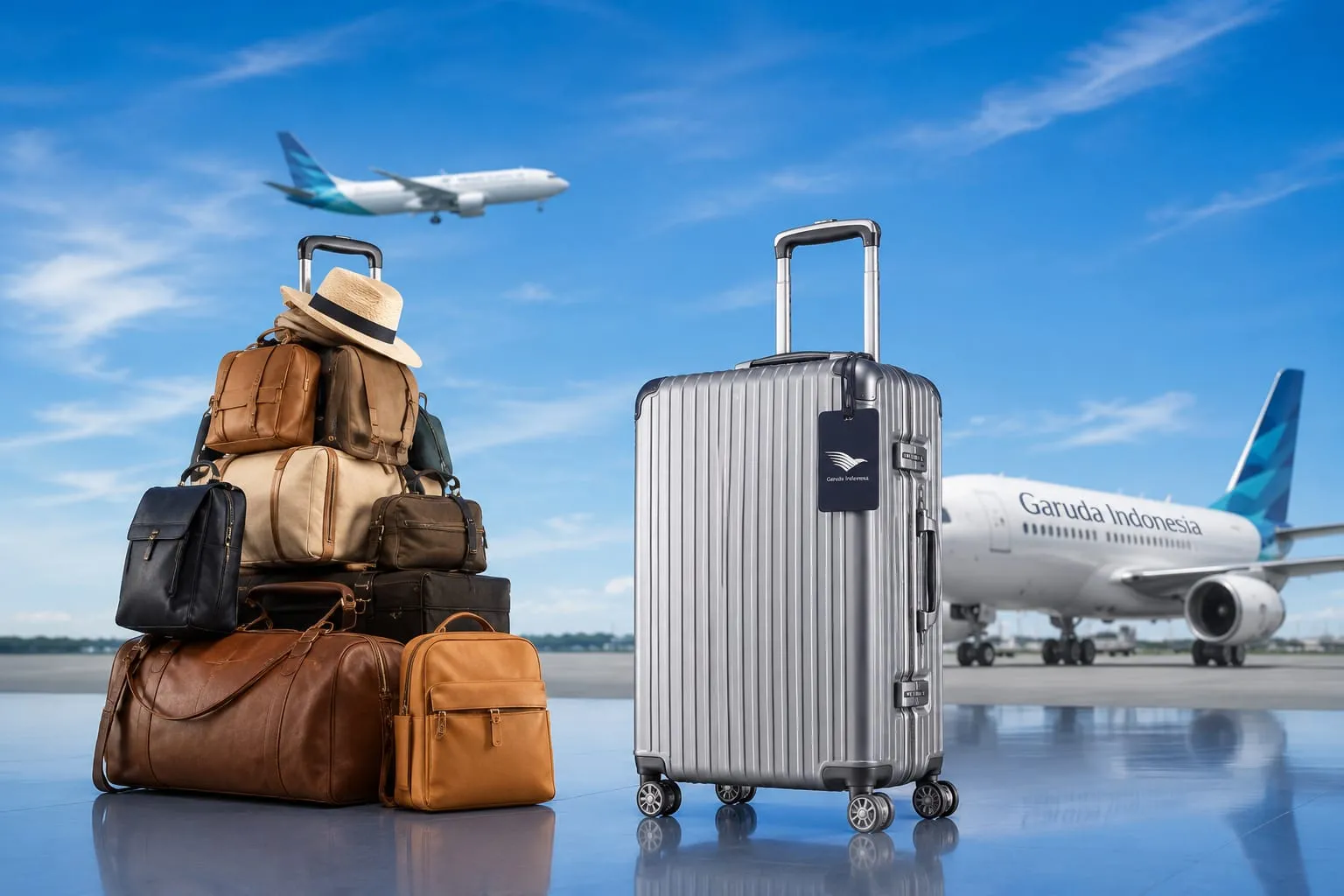 Garuda Indonesia Terapkan Sistem Bagasi Berbasis Jumlah Koper