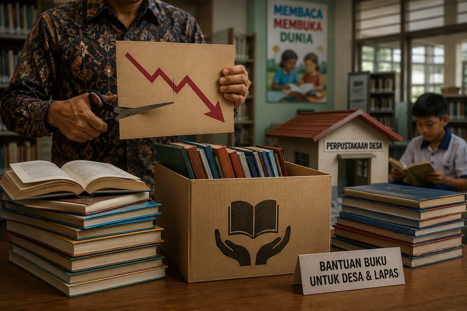 Perpusnas Tak Lagi Salurkan Bantuan Buku