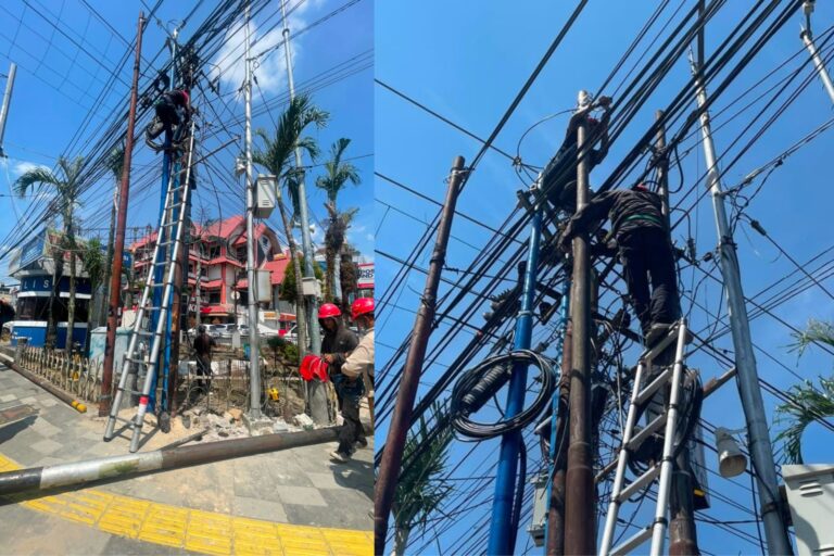 Pemko Banjarmasin Rampungkan Uji Coba Tiang Bersama, Siapkan Jaringan Kabel Lebih Rapi