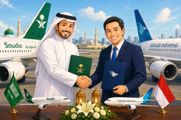 Saudia-Garuda Indonesia Teken MoU, Buka Peluang Perjalanan Satu Tiket ke Timur Tengah, Eropa, dan Afrika