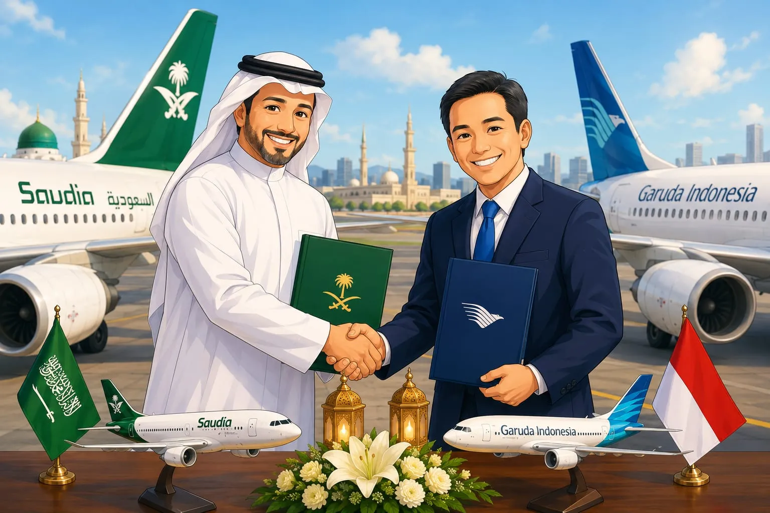 Saudia-Garuda Indonesia Teken MoU, Buka Peluang Perjalanan Satu Tiket ke Timur Tengah, Eropa, dan Afrika