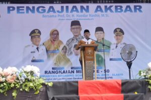 Haedar Nashir Hadiri Milad ke-50 MBS Nurul Amin Alabio