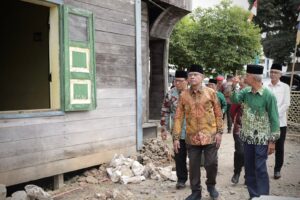 Ketua Umum PP Muhammadiyah, Haedar Nashir di Gedung Dakwah Muhammadiyah Alabio