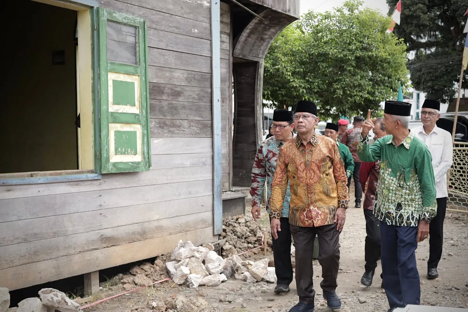 Ketua Umum PP Muhammadiyah, Haedar Nashir di Gedung Dakwah Muhammadiyah Alabio