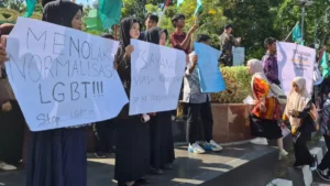 Aksi tolak LGBT oleh PPI se-Kalsel