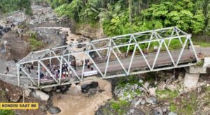 Kondisi jembatan di Tajuk Enang-Enang
