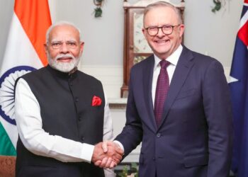 Perdana Menteri [PM] India Narendra Modi dan PM Australia Anthony Albanese