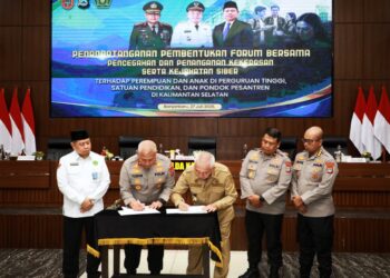 Penandatanganan Nota Kesepakatan [MoU] Pembentukan Forum Bersama Pencegahan dan Penanganan Kekerasan serta Kejahatan Siber terhadap Perempuan dan Anak
