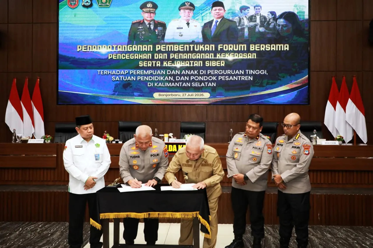 Penandatanganan Nota Kesepakatan [MoU] Pembentukan Forum Bersama Pencegahan dan Penanganan Kekerasan serta Kejahatan Siber terhadap Perempuan dan Anak