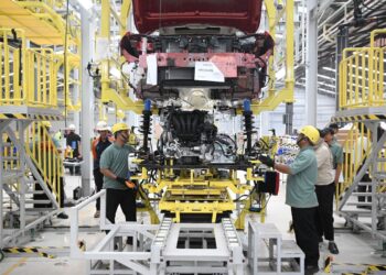 Pabrik perakitan Mazda di Citeureup, Bogor, Jawa Barat