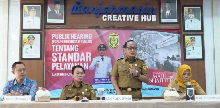Pemkot Banjarmasin Gelar Forum Konsultasi Publik, Siapkan Layanan Lebih Baik bagi UMKM dan Pencari Kerja