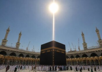 Matahari Kembali Melintas Tepat di Atas Ka'bah 15-16 Juli 2026