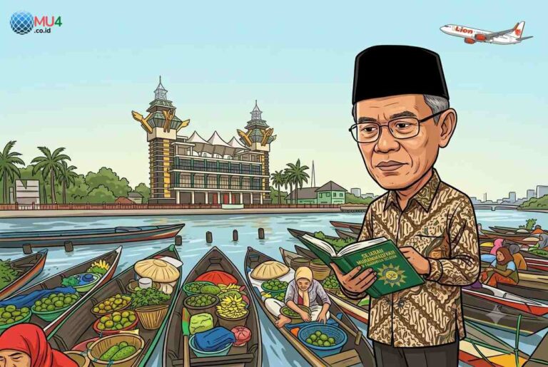 Tinggalkan Kesan Mewah! Ketua Umum Organisasi Keagamaan Terkaya No.4 di Dunia, Prof. Haedar Nashir Terbang Dari Yogyakarta ke Banjarmasin Naik Lion Air!