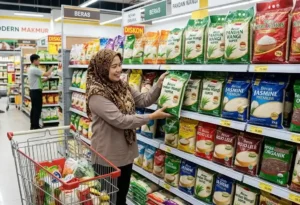 harga beras pasar modern