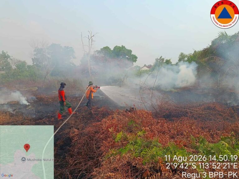 Karhutla di Kalteng Meluas, Pemadaman Lahan Gambut Berlangsung Berhari-hari