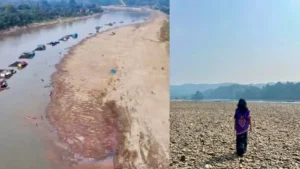 Potret Sungai Mahakam yang mengering