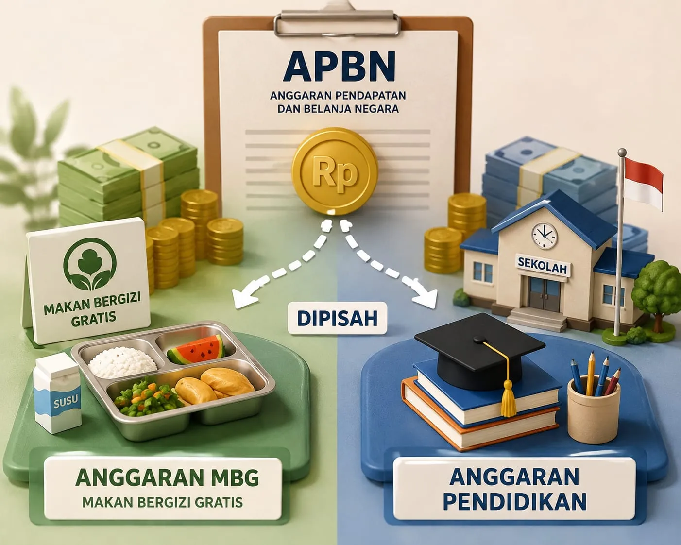 Anggaran Program MBG dan Pendidikan Dipisah