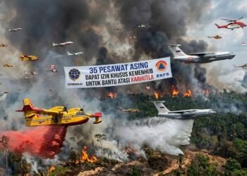 35 Pesawat Asing Dapat Izin Khusus Kemenhub untuk Bantu Atasi Karhutla