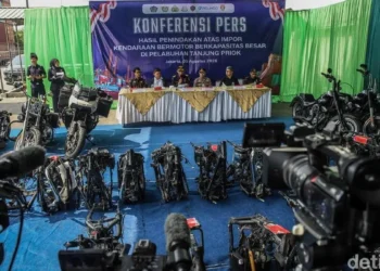 Bea Cukai Tanjung Priok Bongkar Penyelundupan 5 Harley-Davidson Bekas
