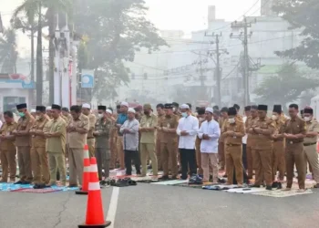 Pemerintah Kota Banjarmasin menggelar salat Istisqa