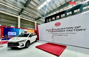 Peresmian pabrik PT BYD Motor Indonesia