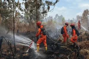 BPBD Kalsel Lakukan Suntik Gambut