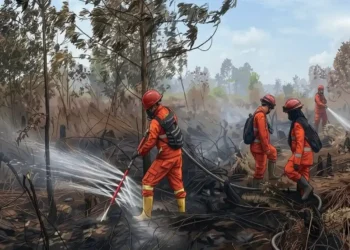 BPBD Kalsel Lakukan Suntik Gambut
