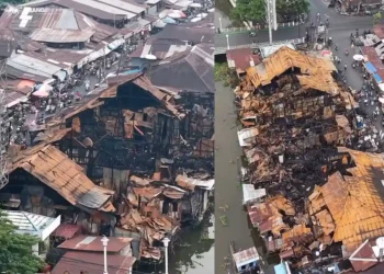 Kebakaran di Pasar Lama Banjarmasin