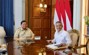 Presiden Prabowo dan Menteri Keuangan Suahasil Nazara