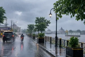 hujan di Banjarmasin