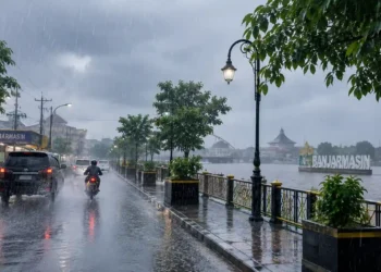 hujan di Banjarmasin