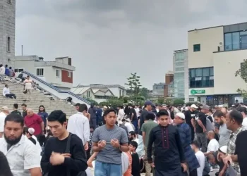 Warga muslim di Korea Selatan melaksanakan salat Jum’at di Masjid Pusat Seoul