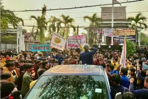 Aksi demonstrasi BEM se-Kalimantan Selatan