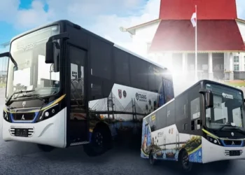 Bus Listrik Trans Banjarbakula